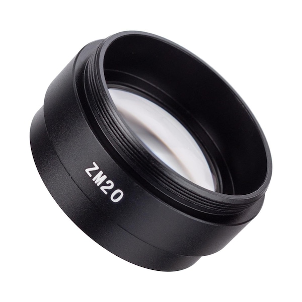 Amscope 2X Barlow Lens For ZM, SM, and SW Series Stereo Microscopes (48mm) ZM20 - main